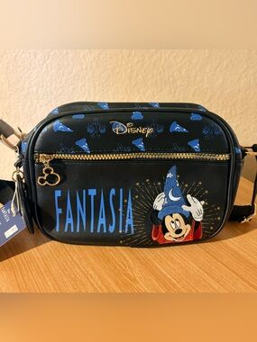 Disney Primark Fantasia Crossbody Bag Sorcerer Mickey Camera Bag Adjustable NWT